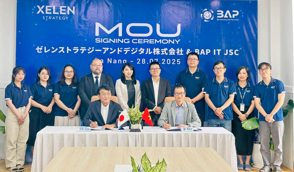ゼレンストラテジーアンドデジタル株式会社と BAP IT CO.,JSC調印式